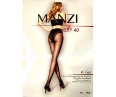 MANZI 40 Den эластичные колготки с ажурными трусиками