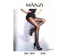 MANZI 30 Den непрозрачные колготки с рисунком