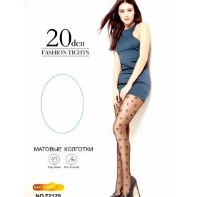 Матовые колготки с надписями  в стиле Louis Vuitton  20 Den 