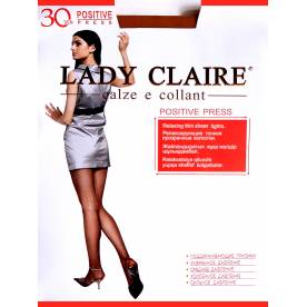 LADY CLAIRE 30 Den POSITIVE PRESS релаксирующие  прозрачные колготки