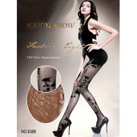 HAN YI SHOW 180 Den непрозрачные колготки  с рисунком