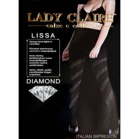 LADY CLAIRE матовые колготки микрофибра с клепками
