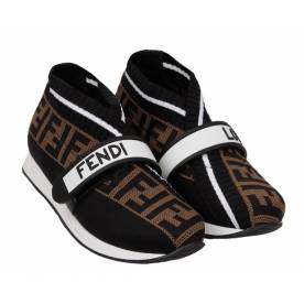 Кроссовки Fendi коричневые женские